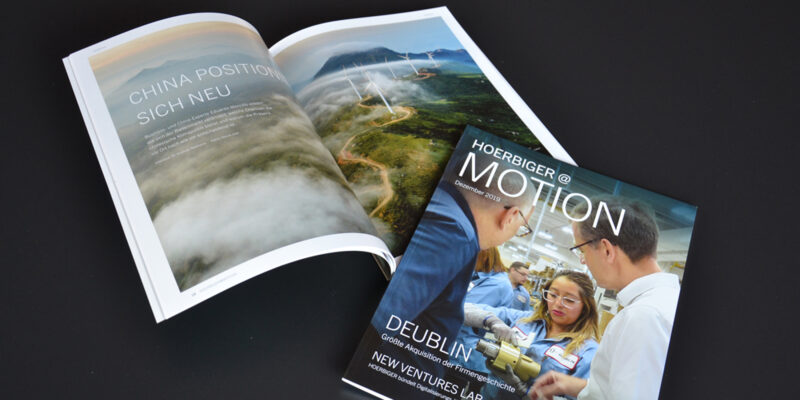 Corporate Publishing für B2B: Kundenmagazin HOERBIGER@motion // Customer magazine HOERBIGER@motion